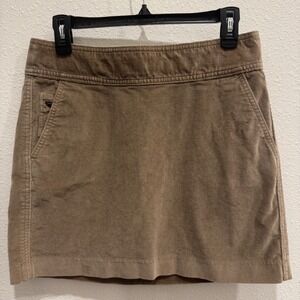 Banana Republic Y2K Tan‎ Corduroy Mini Skirt, Size 6, EUC